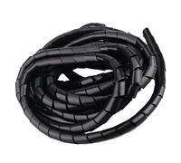 FEEIMOL Manchon de Câble Gaine 14mm Tube de Rangement de Câble Spirale Câble Range Organisateur Câble de Gestion Cache Protection Fils Electrique pour Maison Bureau Noir 7M