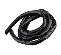 FEEIMOL Manchon de Câble Gaine 25mm Tube de Rangement de Câble Spirale Câble Range Organisateur Câble de Gestion Cache Protection Fils Electrique pour Maison Bureau Noir 3M