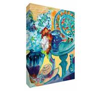 Feel Good Art Val Johnson Vase et Fleurs Abstrait