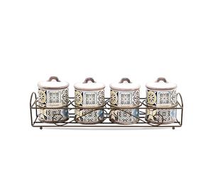 Feel Maestro Lot de 4 Pots MR-20005-04CS en céramique (4 pièces)