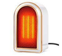 Feelhap Mini Chauffage Soufflant Ceramique PTC, Chauffage d'appoint | Radiateur Electrique 800/1200W avec Protection Anti-Basculement, Anti surchauffe,2 Modes de Chauffage,Für Bureau,Maison,Blanc