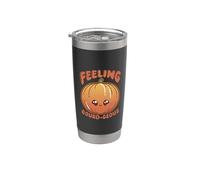 Feeling Gourd-Geous Cute Kawaii Citrouille Pun Gobelet isotherme en acier inoxydable double paroi