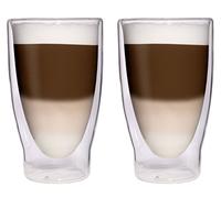 Feelino Lot de 2 verres à cocktail à double paroi XXL 370 ml