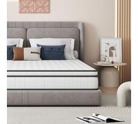 FEEOHOME Matelas 140 x 200 cm, Épaisseur 25cm, Matelas Hybride à Ressorts ensachés avec certifié Oeko-Tex, H3 Fermeté Moyenne, 7 Zones, Confort Ferme, Respirant Tissus 3D, Soutien Parfait