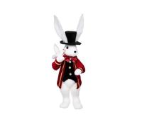 Feeric Lights & Christmas Lapin Cirque Déco "La Piste" 53 cm Blanc & Rouge