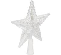 Cimier Sapin Lumineux Étoile 20cm Blanc Chaud