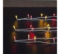 Guirlande de Noël Lumineuse Timer 20m Blanc Chaud & Rouge