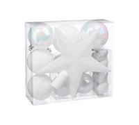 Fééric Lights and Christmas - Kit 18 Pièces Déco de Noël "Colorama" 23cm Blanc