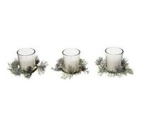 Fééric Lights and Christmas - Lot de 3 Bougies Parfumées "Feuilles" 180g Grenade Noire G