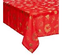Nappe Imprimée Soir de Noël 140x360cm Rouge