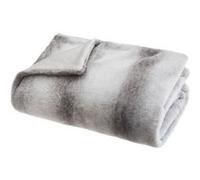 Plaid Imitation Fourrure Cocon 130x160cm Gris