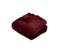 Plaid Imitation Fourrure Vintage 125x150cm Rouge