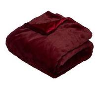 Plaid Imitation Fourrure Vintage 125x150cm Rouge