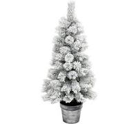 Fééric Lights and Christmas - Sapin de Noël Artificiel Enneigé "Windy Peak" 100cm Vert