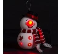 Fééric Lights and Christmas - Sujet de Noël "Bonhomme de Neige" 14cm Blanc Blanc G