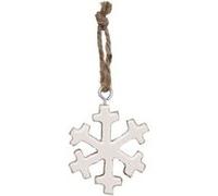 Fééric Lights and Christmas - Sujet de Noël Flocon "Glacé" 5cm Blanc Blanc G