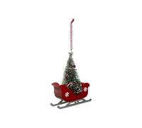 Sujet de Noël Traineau Étoile - Rouge et Vert