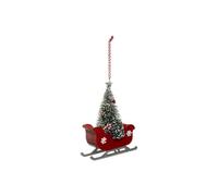 Fééric Lights and Christmas - Sujet de Noël Traineau Étoile 15cm Rouge & Vert