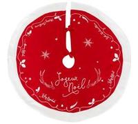 Fééric Lights and Christmas - Tapis pour Sapin "Traineau" 90cm Rouge & Blanc G