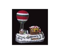 Fééric Lights and Christmas - Village de Noël Manège & Ballon Laponie 24cm Multicolore