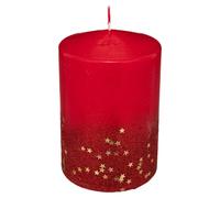 Feeric_lights_christmas Bougie Paillettes Dégradé 15x10 cm - Rouge