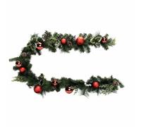Feeric_lights_christmas Guirlande Naturel Boules Rouges - 200x25x25 cm