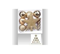 FEERIC LIGHTS & CHRISTMAS Kit de 18 pieces de boules de NoÃ«l - Or
