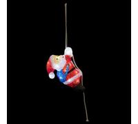 Feeric Lights & Christmas - Père noël grimpeur Lumineux extérieur h24cm 20 LED à Piles