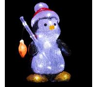 Feeric Lights & Christmas - Pingouin Lumineux extérieur h25cm 30 LED à Piles