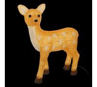 Feeric Lights et Christmas - Biche Lumineuse d extérieur h48cm 50 LED Blanc Froid à Panneau Solaire