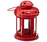 Feeric Lights et Christmas - Lanterne métal en Box Palette Assorti - Rouge