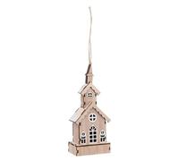 Feeric Lights et Christmas - Sujet de noël église 3D en Bois