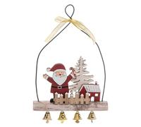 Feeric Lights et Christmas - Sujet de noël père noël buche grelots en en Bois