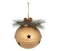 Feeric Lights et Christmas - Sujet grelot Pomme de Pain métal d.13cm doré