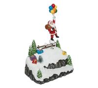 Village de Noël Père-Noël et ses ballons animé et lumineux