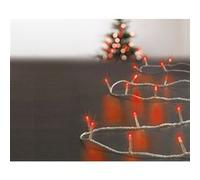 Guirlande d'extérieur 50 mètres - 500 LED - Rouge et transparent