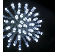 Guirlande programmable 500 LED 50 mètres blanc froid FT Blanc froid. Fil vert G