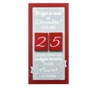 Féérie Lights & Christmas Calendrier de l'Avent en bois Jeanne - Rouge