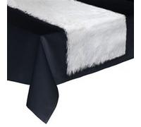 Chemin de Table Fourrure Polaire 45x150cm Blanc