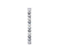 Féérie Lights & Christmas - Kit de Décoration pour sapin de Noël - 12 Boules - Argent et blanc - Fantasy