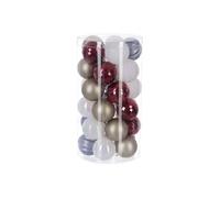 Féérie Lights & Christmas - Kit Décoration pour sapin de Noël - 30 Pièces - Or, rouge et blanc