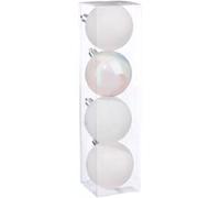 Kit Décoration pour sapin de Noël - 4 Pièces - Blanc
