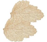 Féérie Lights & Christmas - Lot de 2 sets de table motif feuille - 47 x 36 cm - Doré G