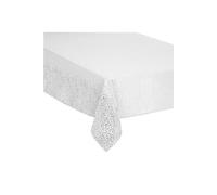 Féérie Lights & Christmas - Nappe de Noël design Léopard - L. 240 x l. 140 cm - Blanc - La maison des couleurs