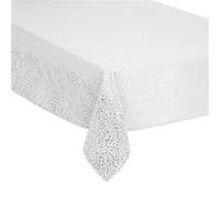Nappe de Noël design Léopard - L. 360 x l. 140 cm - Blanc