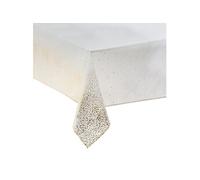Féérie Lights & Christmas - Nappe de Noël motifs Léopard - L. 140 x l. 360 cm - Blanc et doré - La maison des couleurs Blanc G