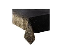 Féérie Lights & Christmas - Nappe de Noël motifs Léopard - L. 140 x l. 360 cm - Noir et doré - La maison des couleurs