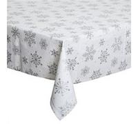 Féérie Lights & Christmas - Nappe flocons de Noël Fantasy - L. 240 x l. 140 cm - Blanc - Fantasy Blanc G