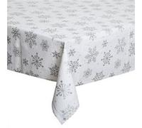 Féérie Lights & Christmas - Nappe flocons de Noël Fantasy - L. 360 x l. 140 cm - Blanc - Fantasy