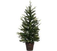 Sapin de Noël artificiel Helsinki en pot - H. 100 cm - Vert